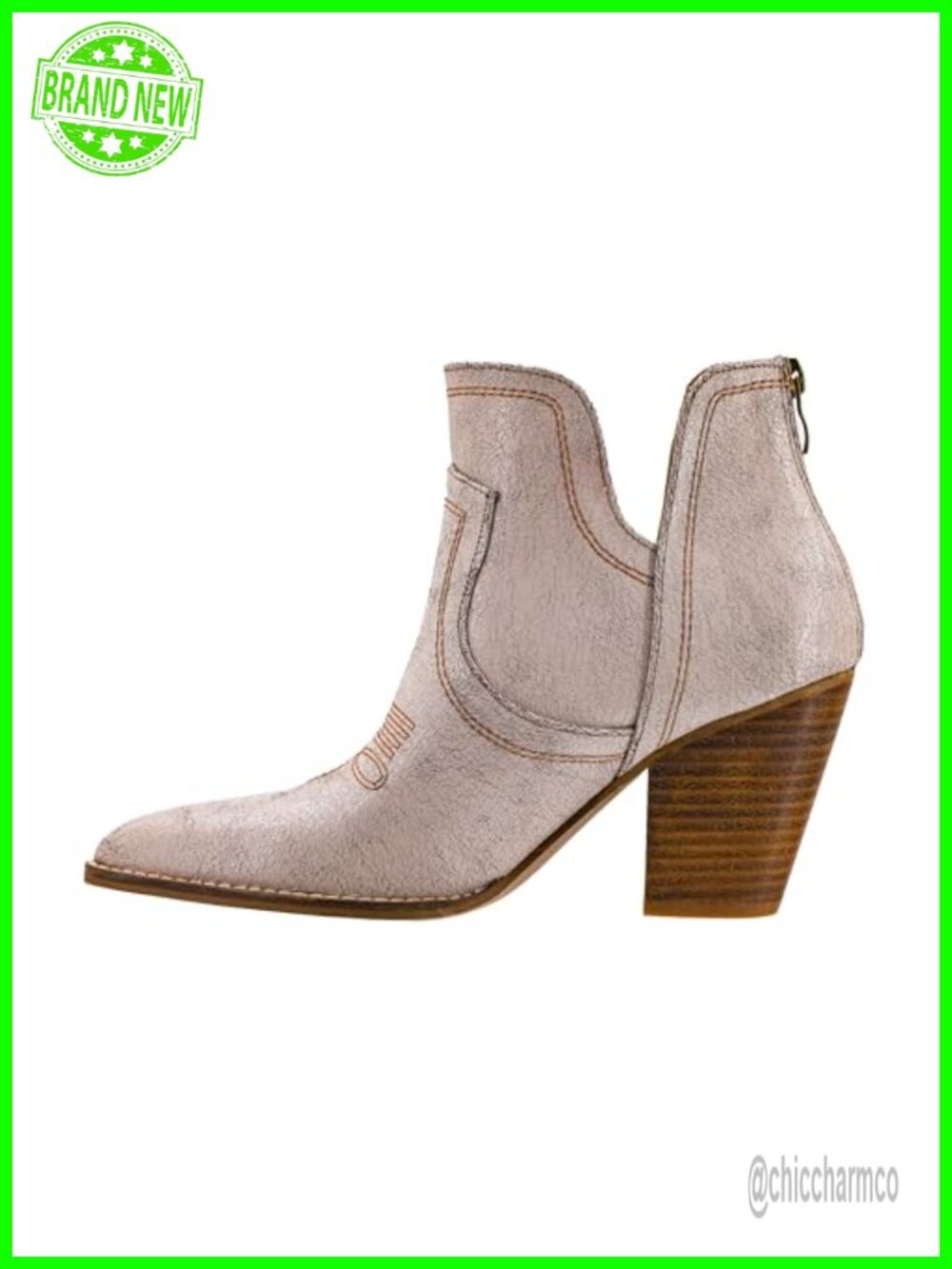 Corkys Womens Ankle Booties 3.5-Inch Stacked Heel Back Zipper Memory Foam